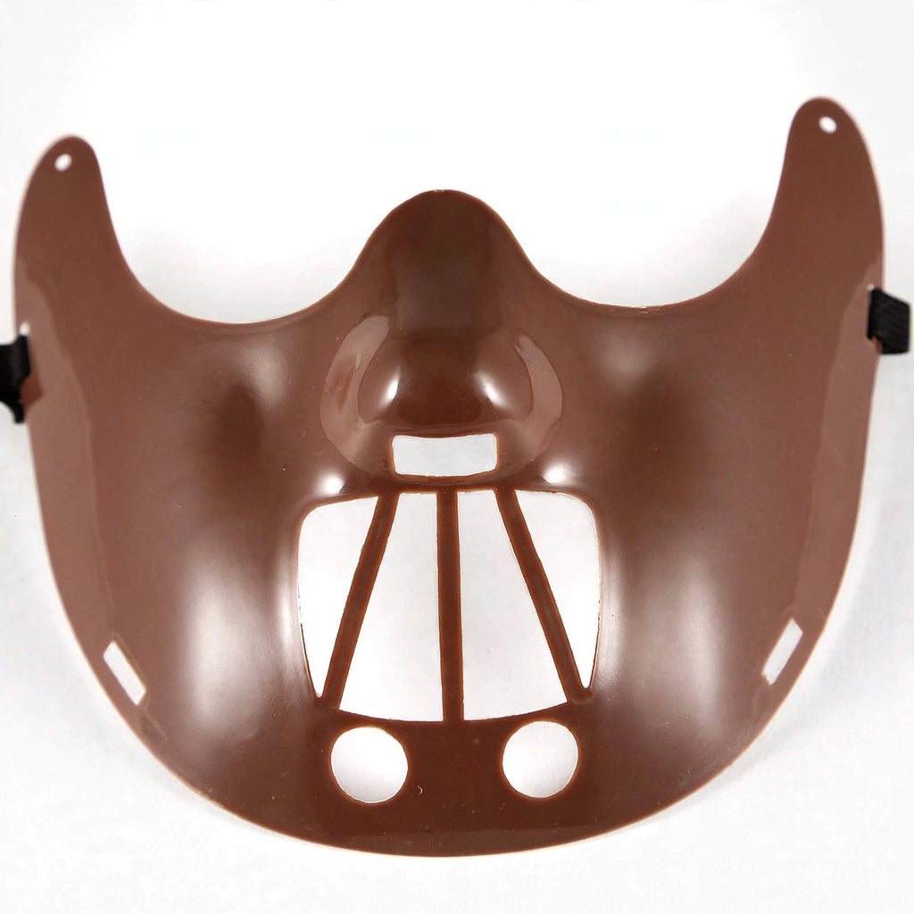 Close-up view of Hannibal Lecter Halloween mask