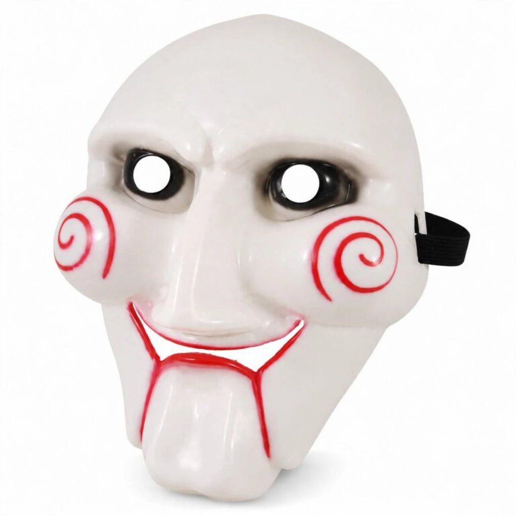 Close-up view of Halloween Jigsaw Mask