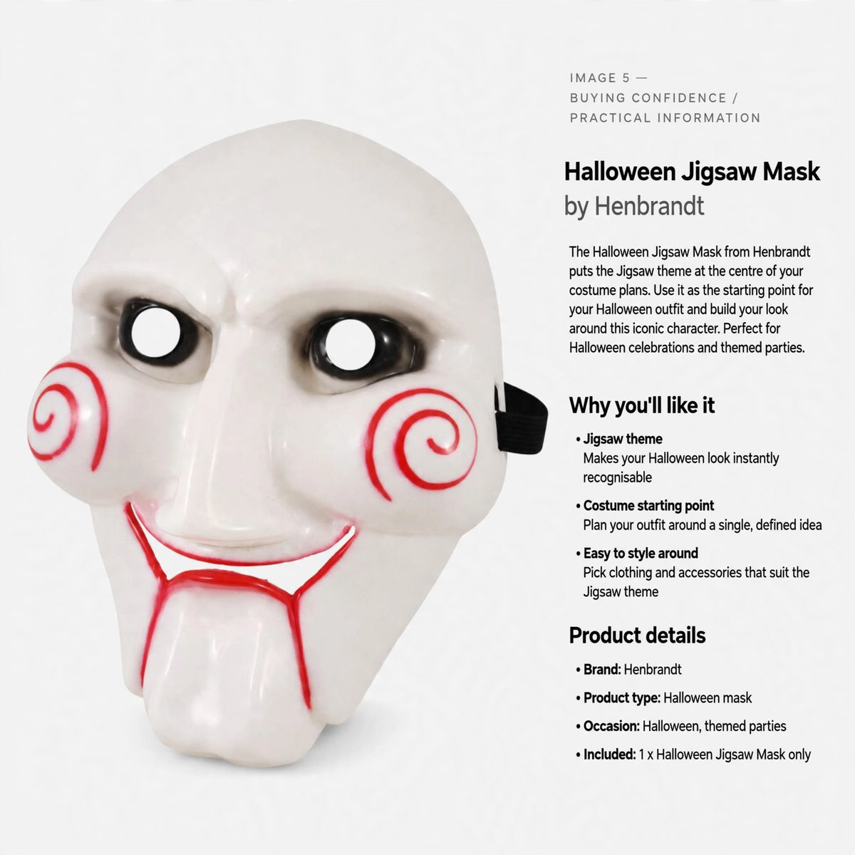 Halloween mask for costume plans and themed parties