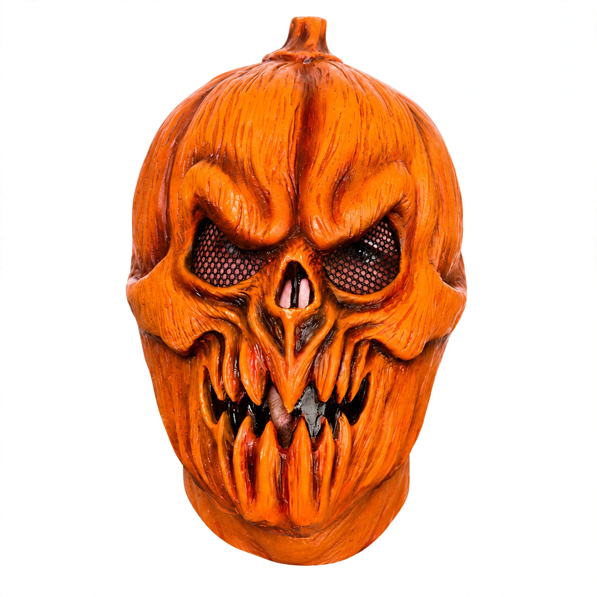 Wicked Costumes Halloween Latex Mask with killer pumpkin design