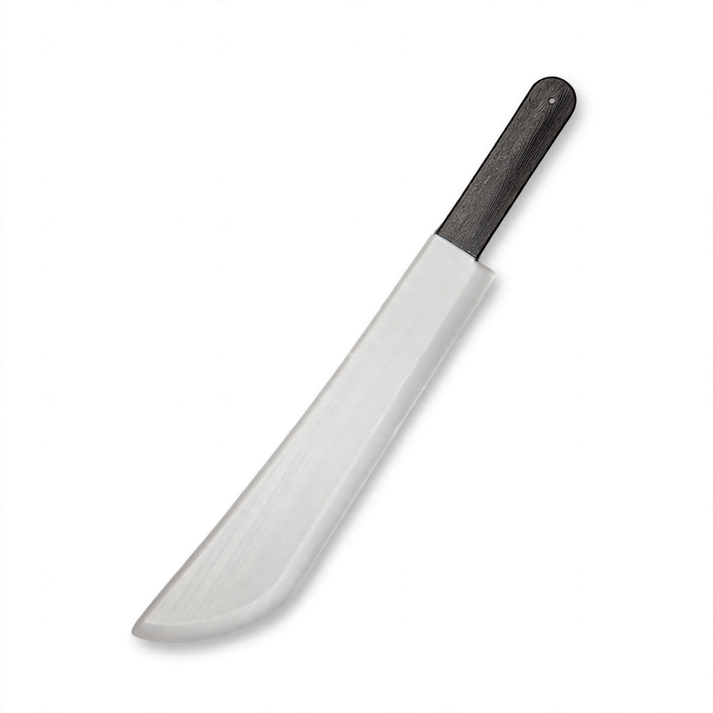 Halloween machete with black and silver design