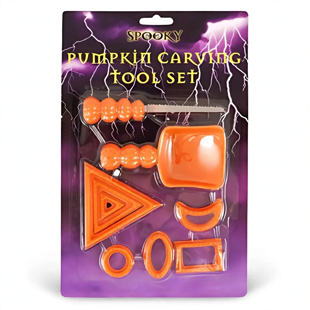 Halloween Pumpkin Carving Tool Set with 9 carving and shaping tools