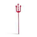 Halloween Red Sequin Devil Handheld Trident with red sequins and classic trident shape