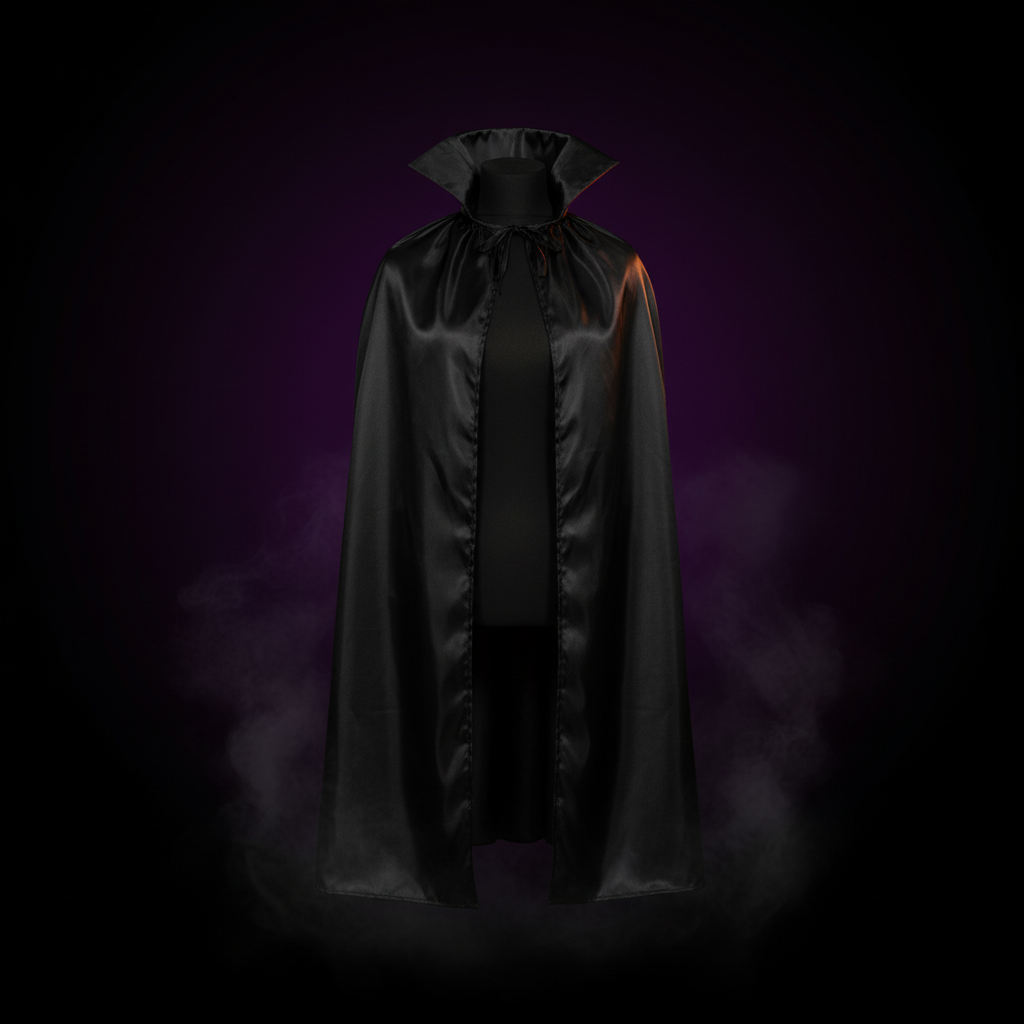 Halloween Black Cape With Black Collar For Adults | Merthyr Tydfil | Why Not Shop Online