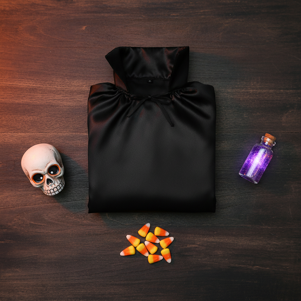 Halloween Black Cape With Black Collar For Adults | Merthyr Tydfil | Why Not Shop Online