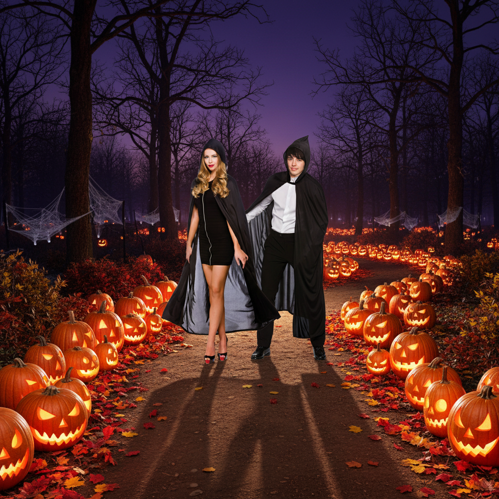 Halloween Black Hooded Cloak For Adults 140cm | Merthyr Tydfil | Why Not Shop Online