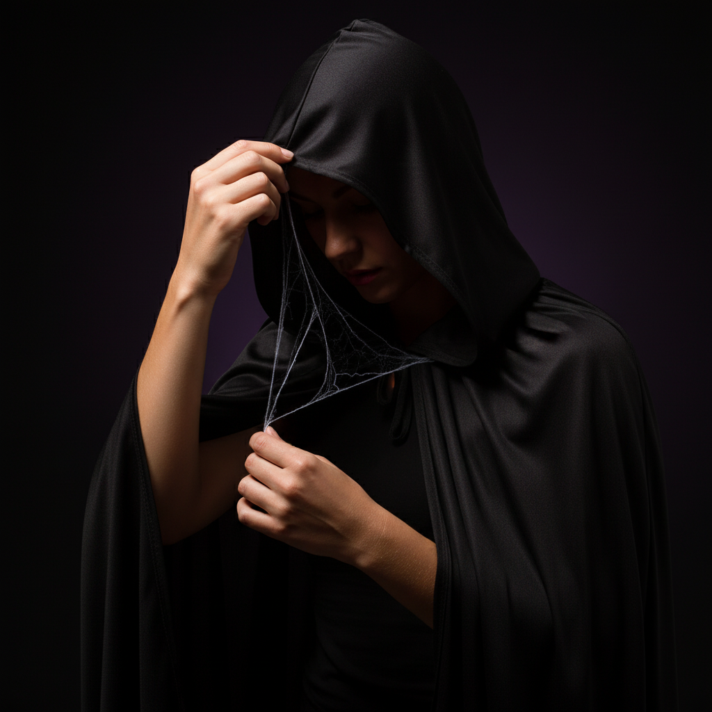 Halloween Black Hooded Cloak For Adults 140cm | Merthyr Tydfil | Why Not Shop Online