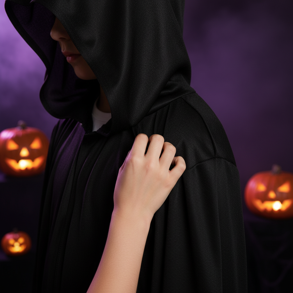 Halloween Black Hooded Cloak For Kids | Merthyr Tydfil | Why Not Shop Online