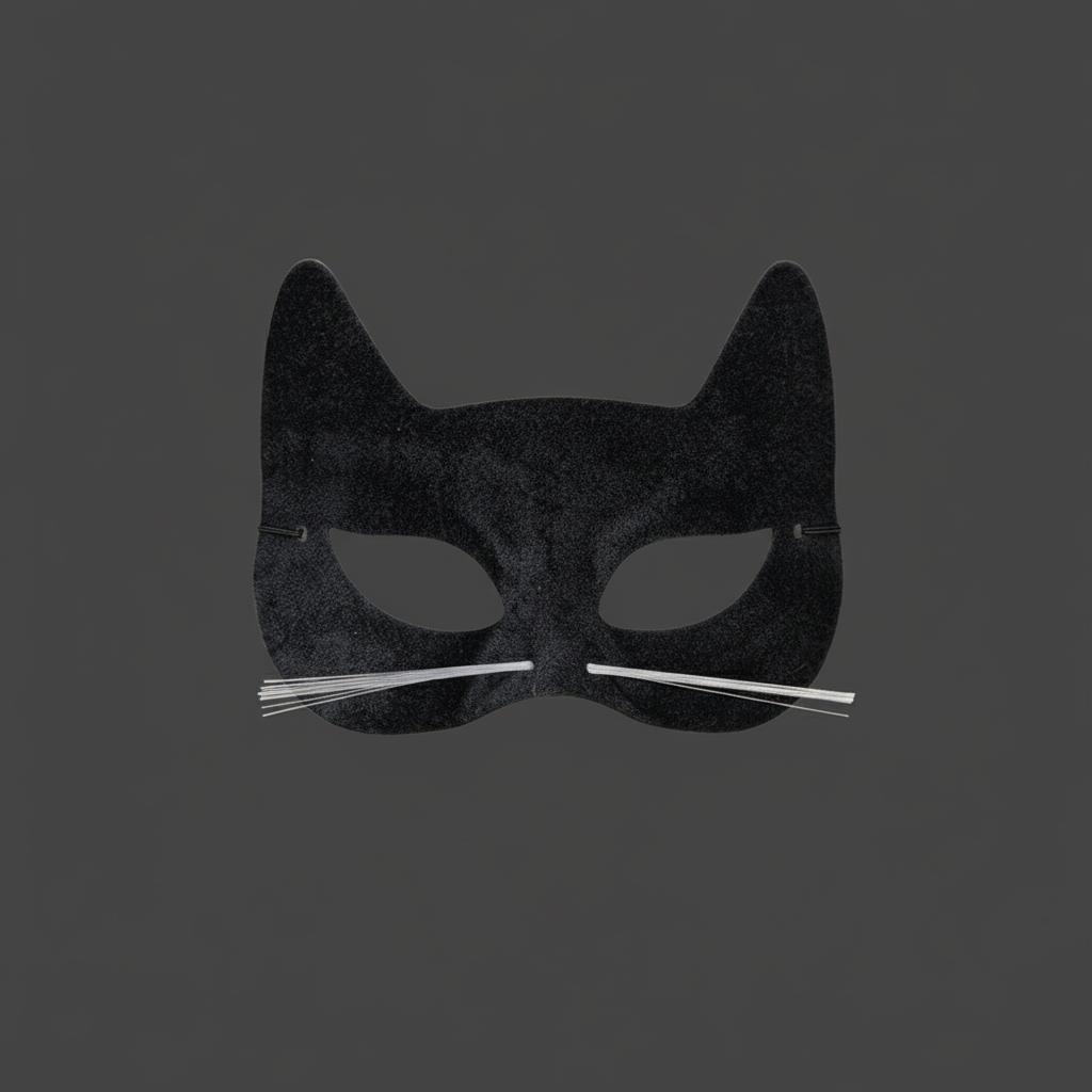 Halloween Black Velour Cat Mask | Merthyr Tydfil | Why Not Shop Online