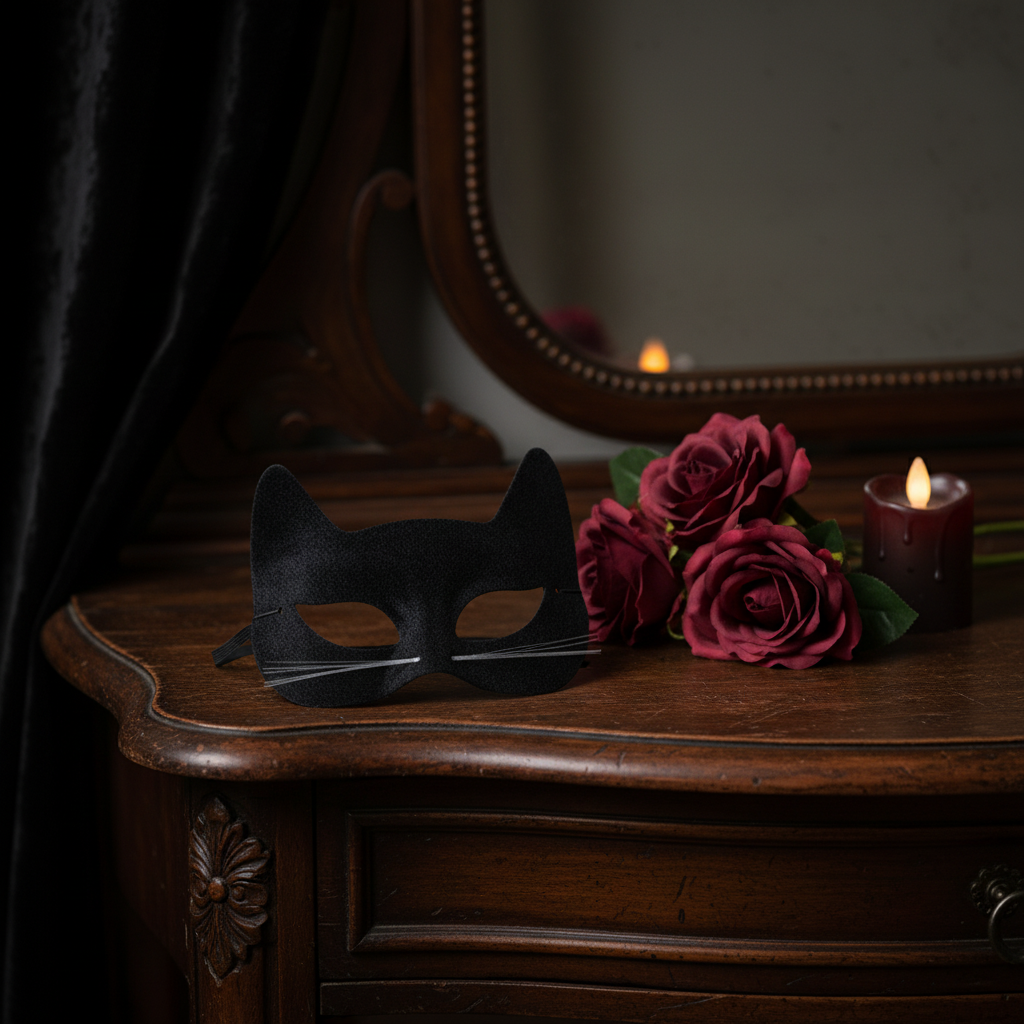 Halloween Black Velour Cat Mask | Merthyr Tydfil | Why Not Shop Online