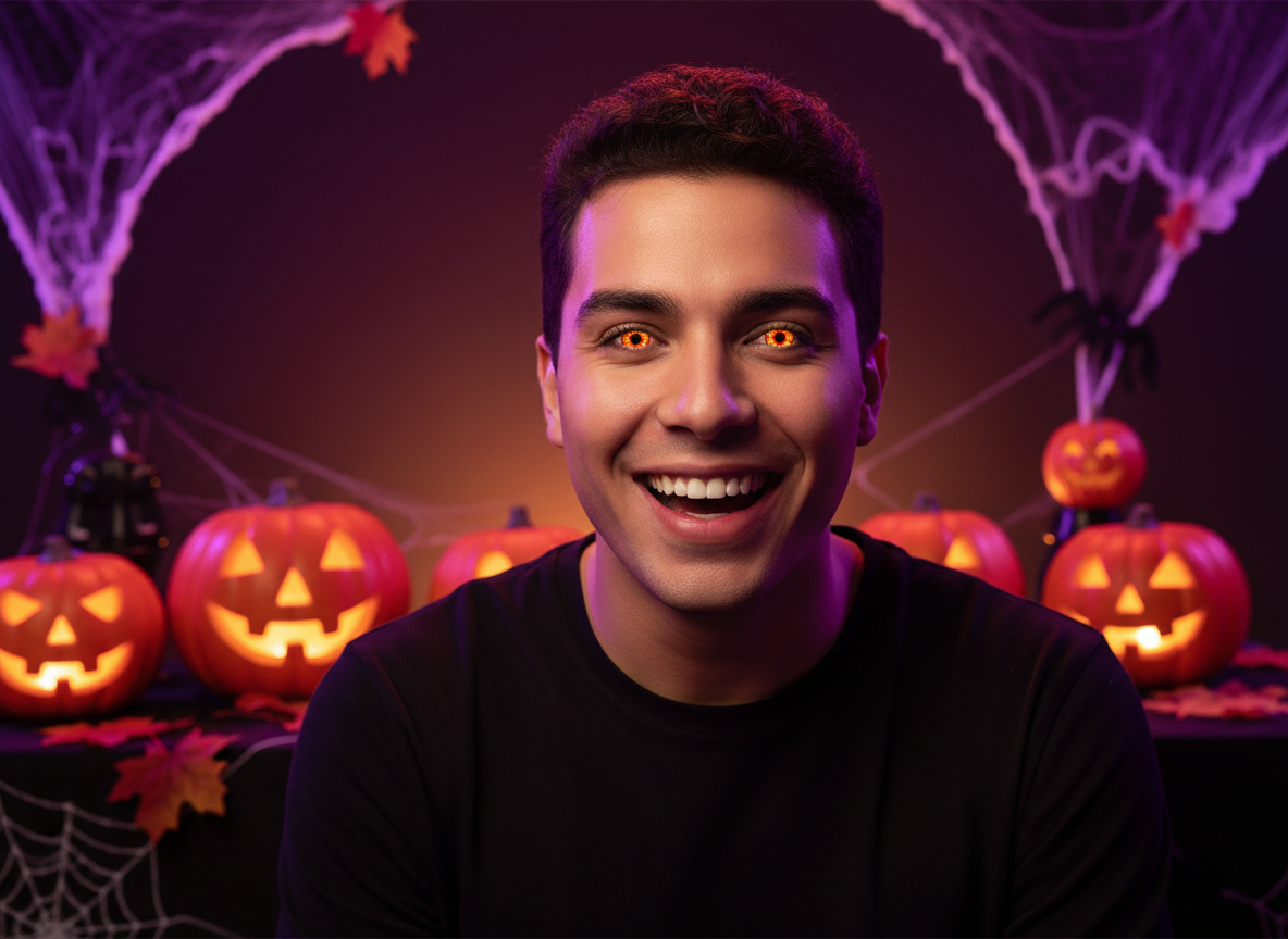 Halloween Contact Lenses One Day Use Flame One Pair | Merthyr Tydfil | Why Not Shop Online
