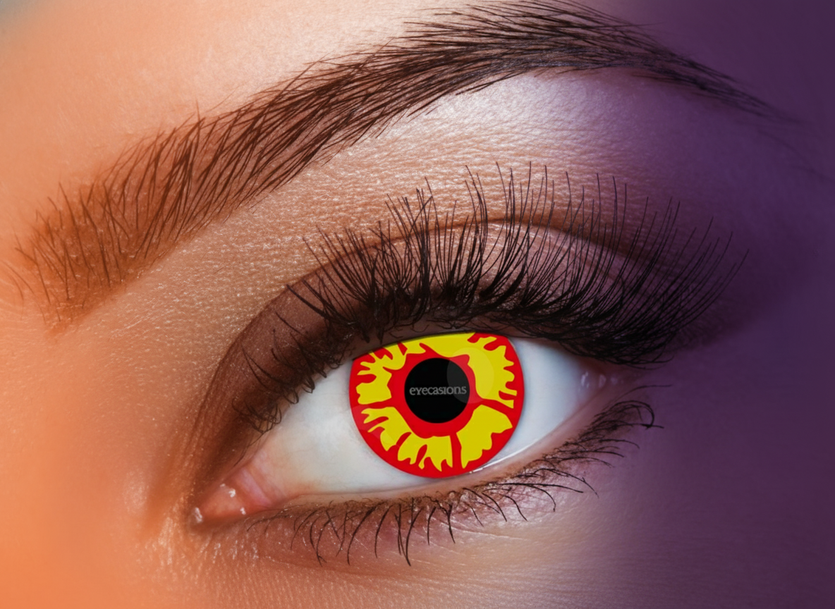 Halloween Contact Lenses One Day Use Flame One Pair | Merthyr Tydfil | Why Not Shop Online