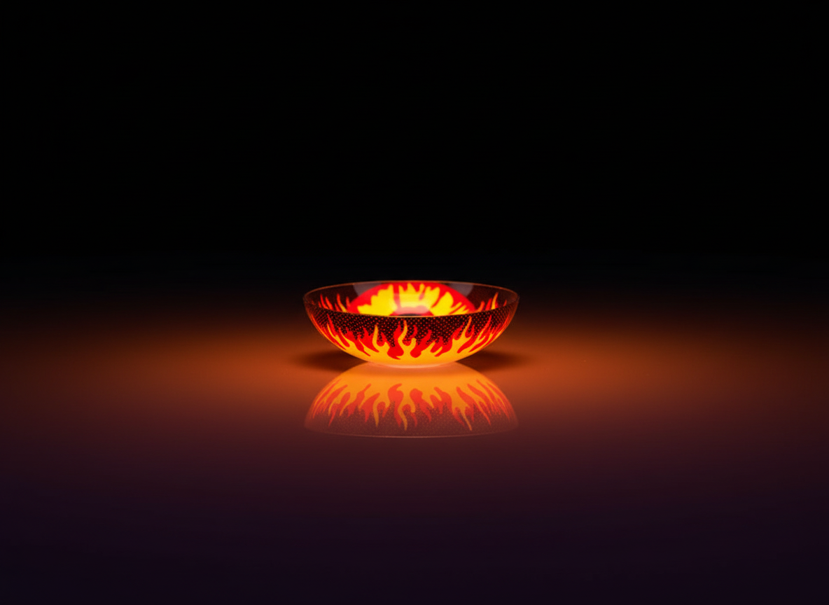 Halloween Contact Lenses One Day Use Flame One Pair | Merthyr Tydfil | Why Not Shop Online