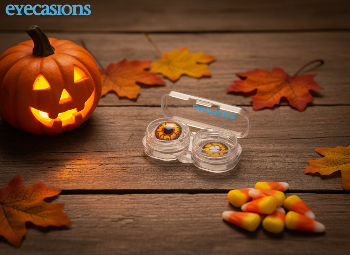 Halloween Contact Lenses One Day Use Flame One Pair | Merthyr Tydfil | Why Not Shop Online