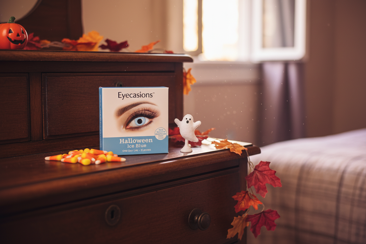 Halloween Contact Lenses One Day Use Ice Blue One Pair | Merthyr Tydfil | Why Not Shop Online