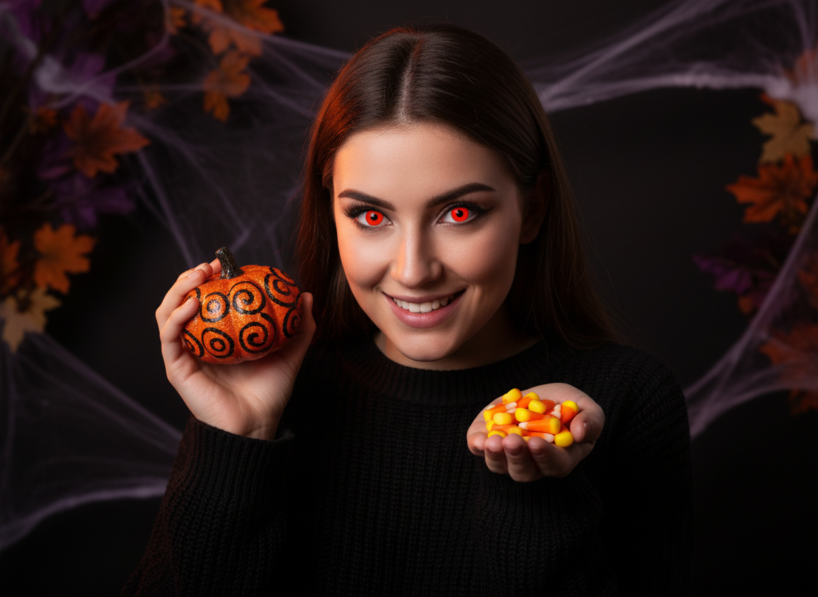 Halloween Contact Lenses One Day Use Red Devil One Pair | Merthyr Tydfil | Why Not Shop Online