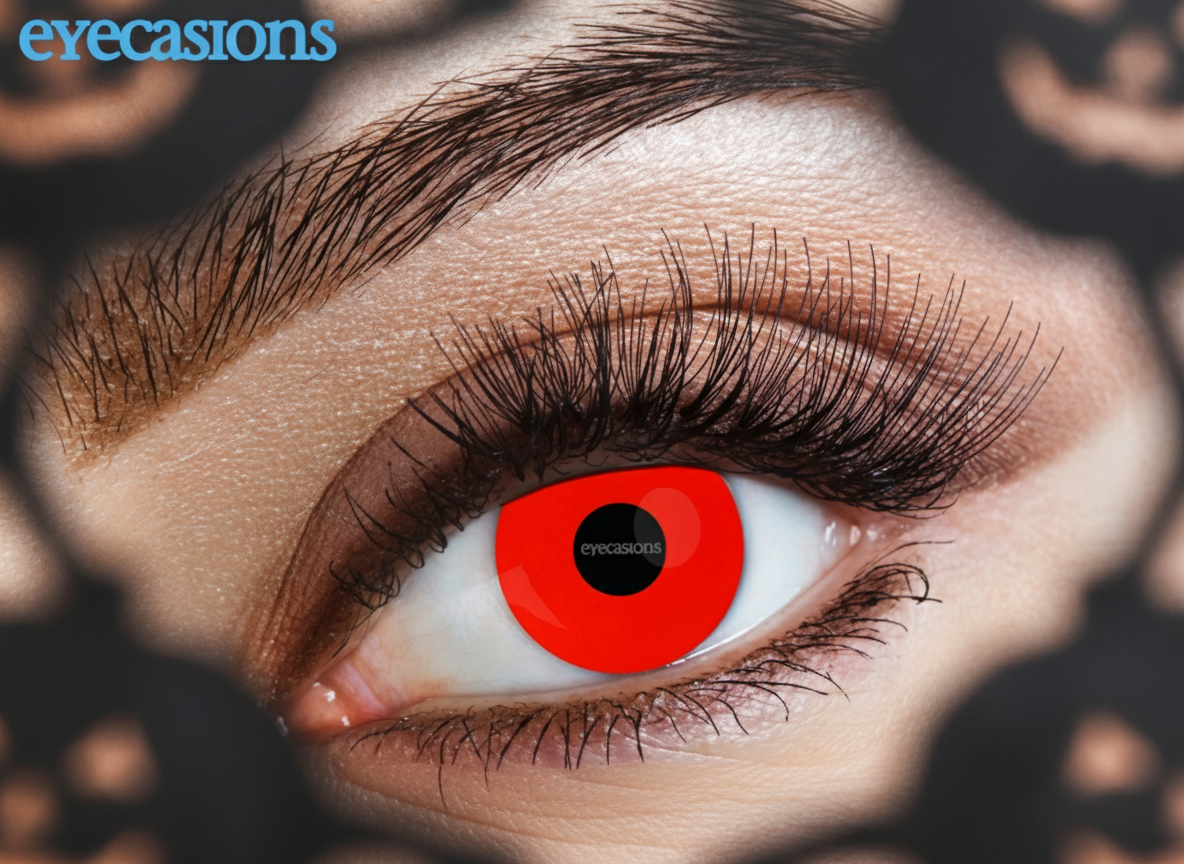 Halloween Contact Lenses One Day Use Red Devil One Pair | Merthyr Tydfil | Why Not Shop Online