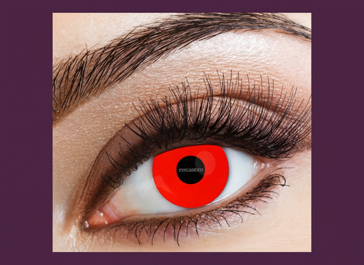Halloween Contact Lenses One Day Use Red Devil One Pair | Merthyr Tydfil | Why Not Shop Online