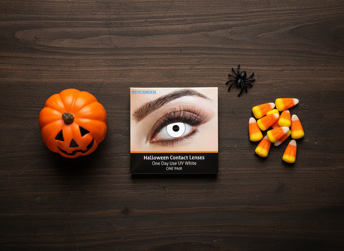Halloween Contact Lenses One Day Use White One Pair | Merthyr Tydfil | Why Not Shop Online
