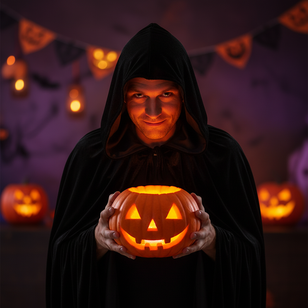 Halloween Deluxe Black Velvet Hooded Cloak For Adults 140cm | Merthyr Tydfil | Why Not Shop Online