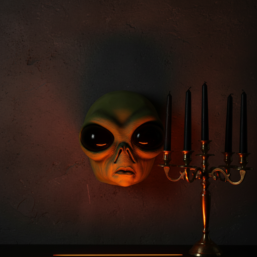 Halloween Latex Mask - Bug Eye Green Alien | Merthyr Tydfil | Why Not Shop Online