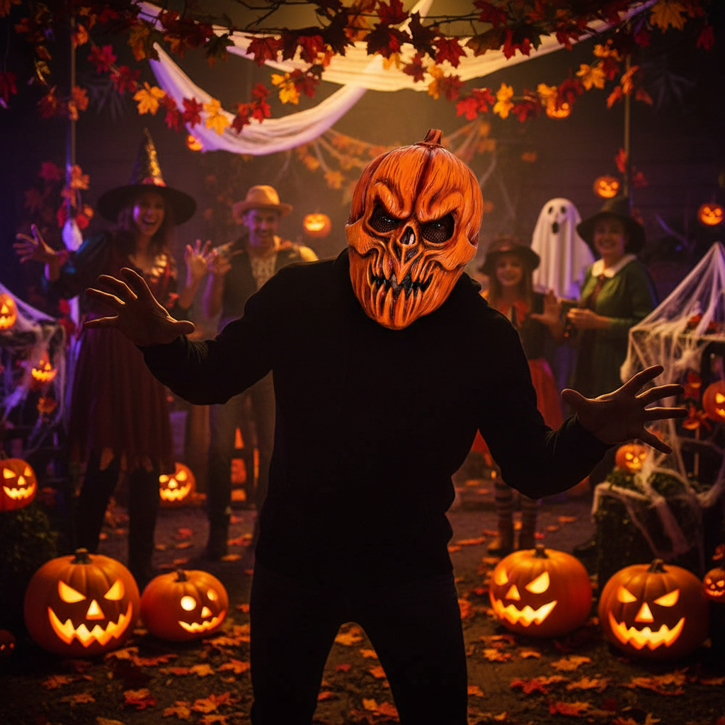 Halloween Latex Mask - Killer Pumpkin | Merthyr Tydfil | Why Not Shop Online