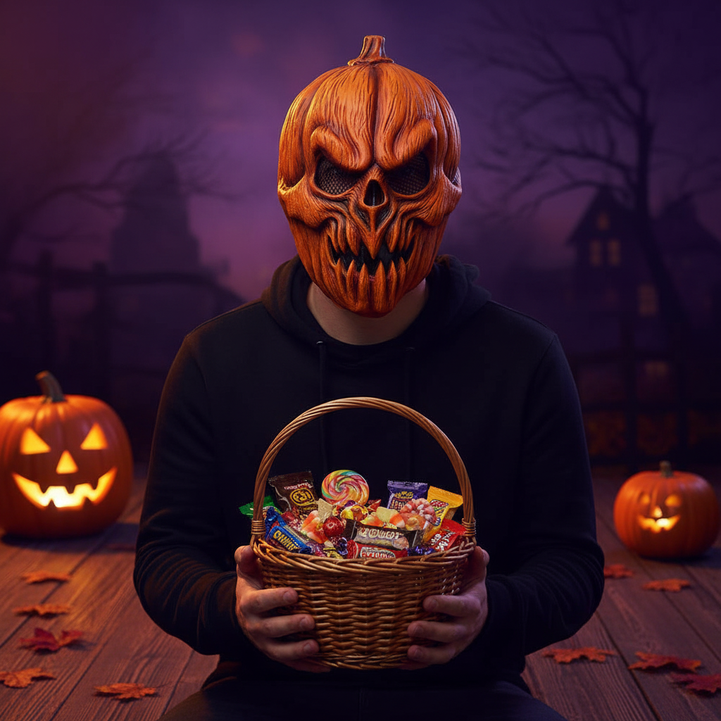 Halloween Latex Mask - Killer Pumpkin | Merthyr Tydfil | Why Not Shop Online
