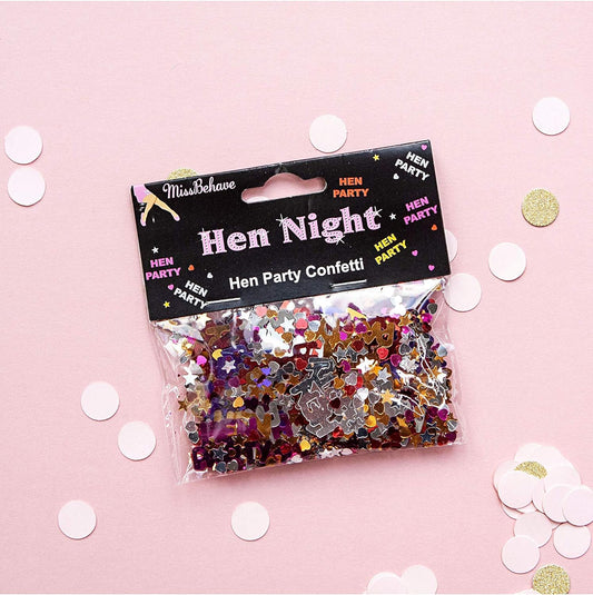 Hen Party Confetti - Assorted Colours, 14 g