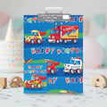 Folded Wrap & Tags Happy Birthday Vehicles - Why Not Shop
