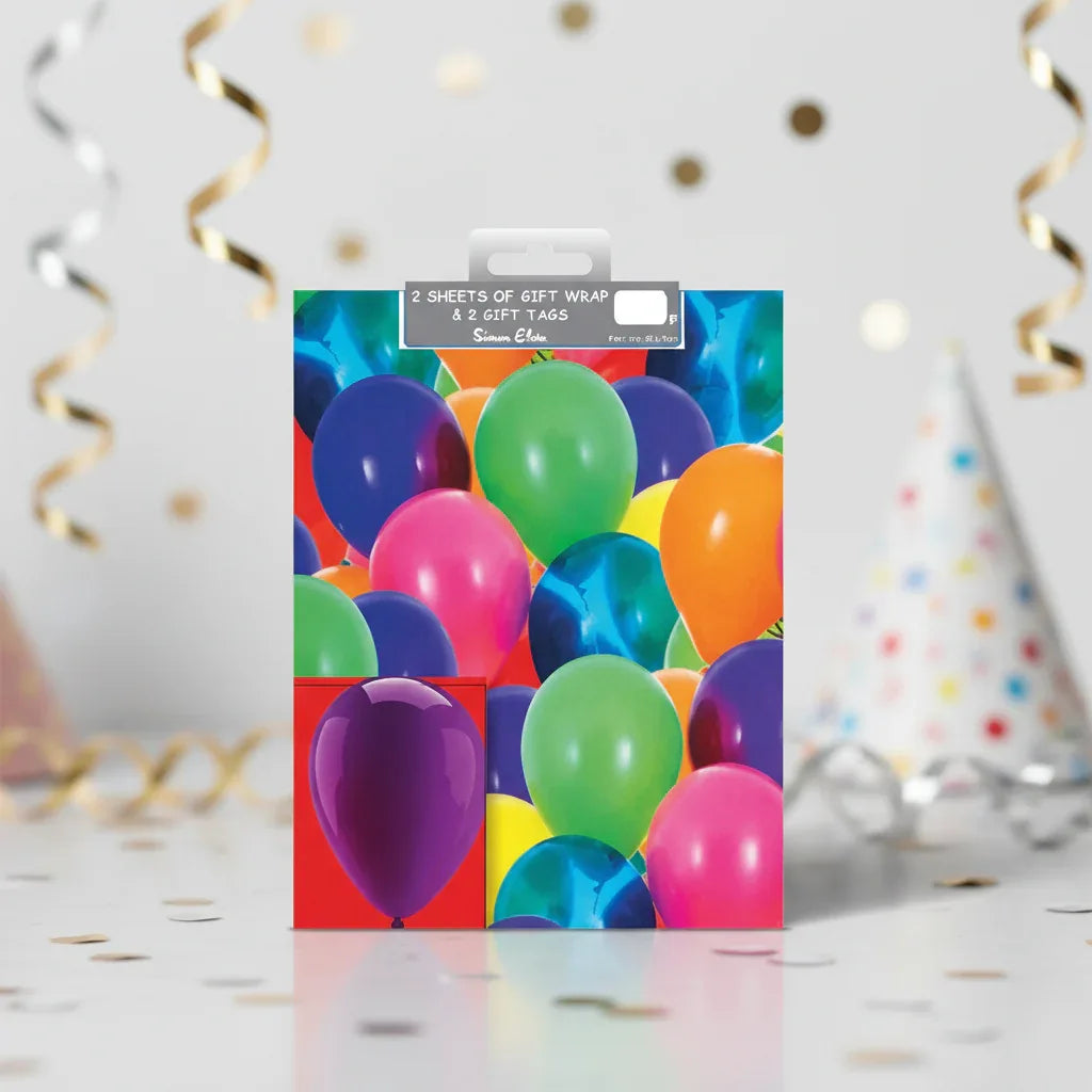 Folded Wrap & Tags Balloons - Why Not Shop