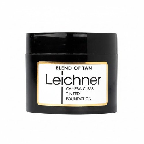 Leichner Camera Clear Tinted Foundation Blend of Tan on a pure white background, studio hero shot