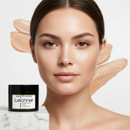 Flawless camera-ready skin result from using Leichner Camera Clear Foundation Blend of Almond