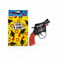 8-Shot Toy Revolver Cap Gun Play Set on pure white background - hero product shot