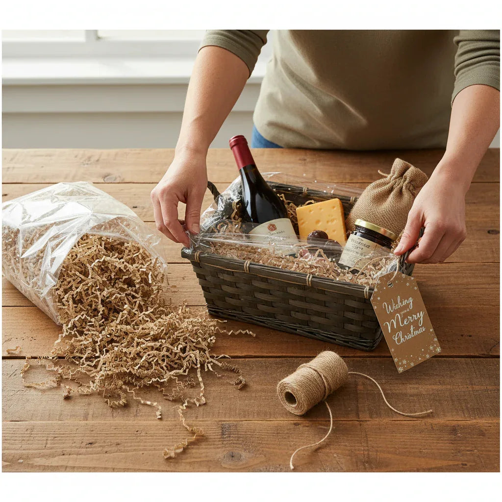 Eurowrap Hamper Kit Kraft Brown (Basket Not Included) - Why Not Shop