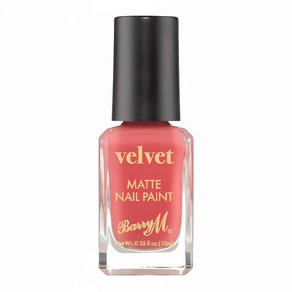 Barry M Velvet Matte Nail Paint Burning Sand 243 – studio hero shot on pure white background, product centred