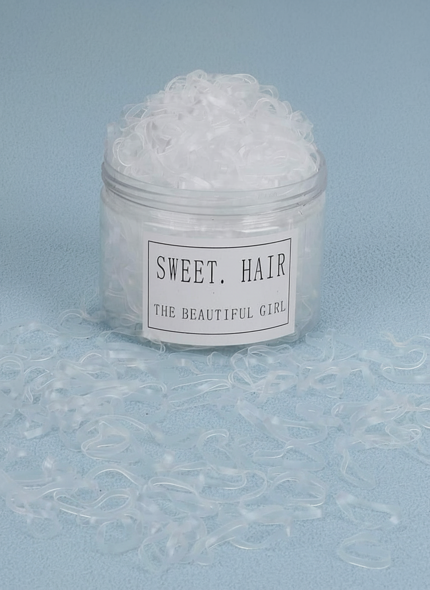 1000 Pcs Clear Mini Small Elastic Hair Bands 20mm And 30mm | Merthyr Tydfil | Why Not Shop Online