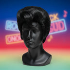 Wicked Costumes Men's 1950s Black Rocker Wig - Fancy Dress Essential - Why Not Shop