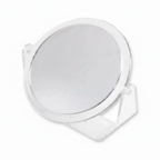 Double Sided Mirror With Stand - Clear Acrylic - Hero Shot on White Background