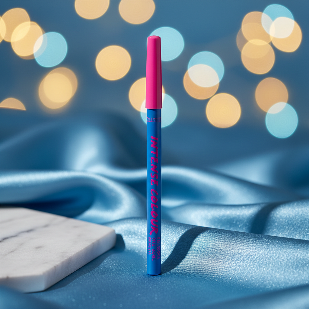 Collection Intense Colour Supersoft Kohl Pencil Eyeliner in Blue Belle on luxurious beauty background