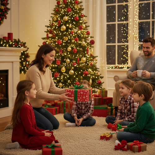 Traditional Santa Woven Jumbo Gift Bags