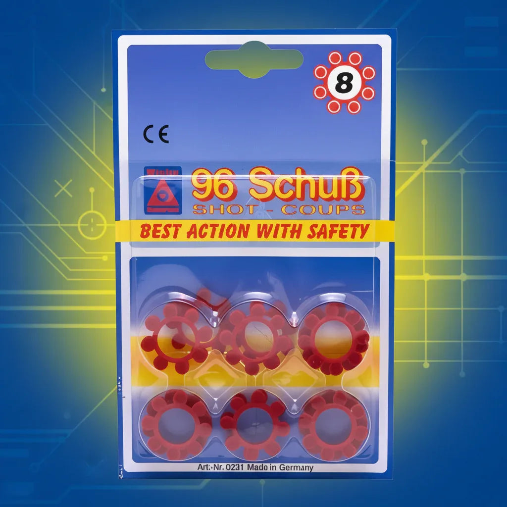 Sohni-Wicke Red Cap Gun Rings - 8 Rings, 96 Shots Fun Toy for Kids - Why Not Shop