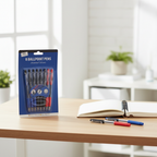 Tallon 8 Retractable Rubber Grip Pens