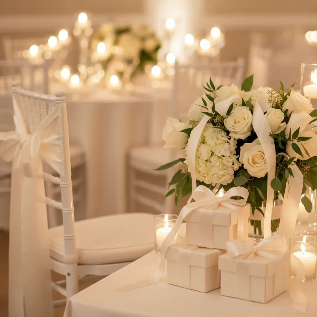 Eleganza Poly Ribbon 50mm x 91m (100yds) Ivory - Why Not Shop