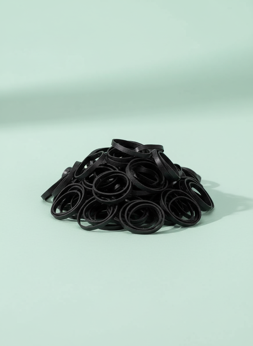 1000 Pcs Black Mini Small Elastic Hair Bands 20mm And 30mm | Merthyr Tydfil | Why Not Shop Online