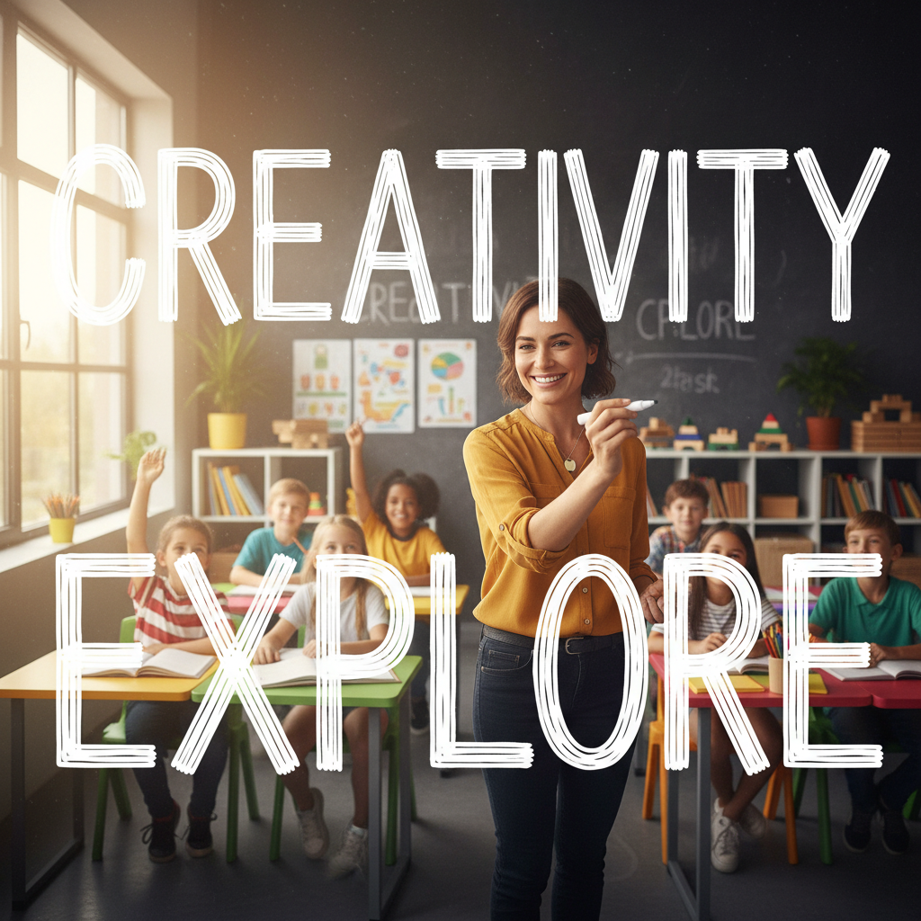 Teacher writing on a classroom chalkboard with white liquid chalk marker pens