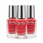 Barry M Gelly Hi Shine Nail Polish collection display - group shot