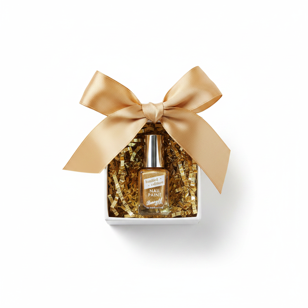 Barry M Gold Limited Edition Nail Polish presented as a luxury gift