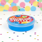 Bouncing Putty 10g colourful tub on vibrant playful background - Why Not Shop