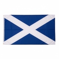 Scotland Flag 5ft x 3ft on pure white background showing deep royal blue saltire design, Amazon and eBay compliant hero shot