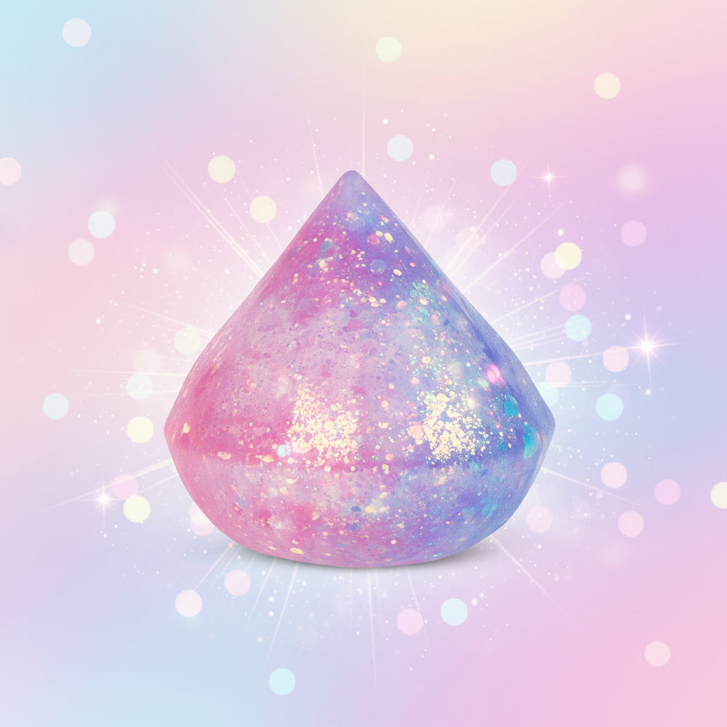 Scrunchems Sugar Diamond Squishie Glitter Toy with sparkling glitter background - Why Not Shop